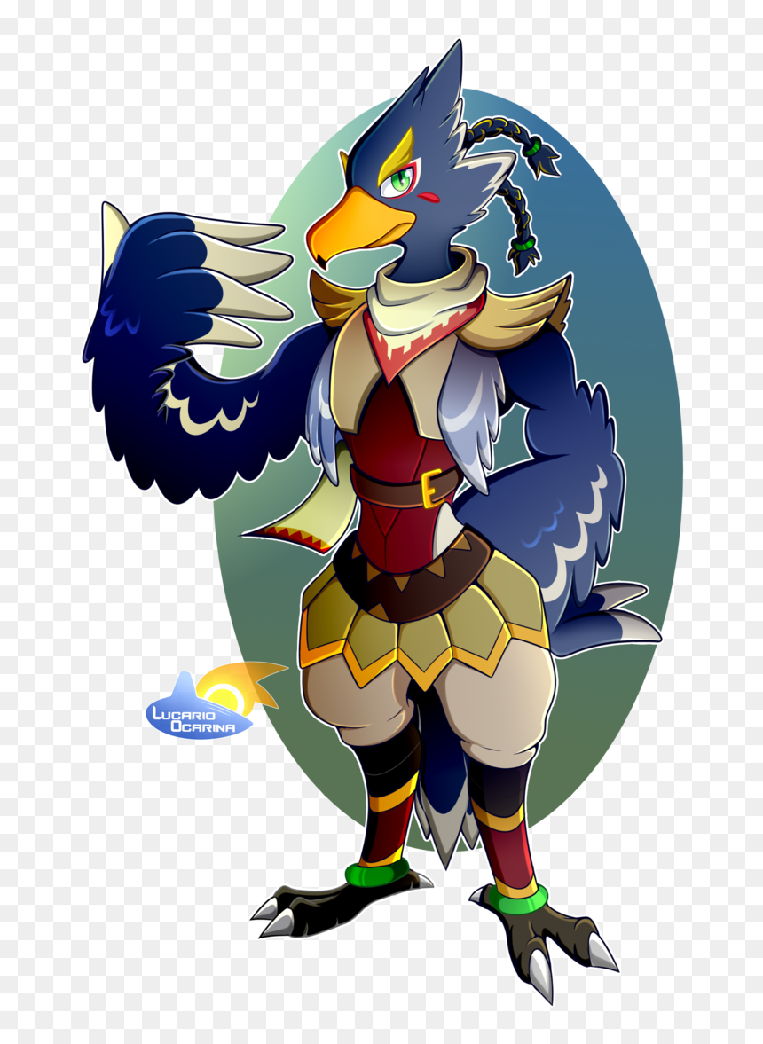 Pin By Hazel Heart On Legend Of Zelda - Botw Breath Of The Wild Champions Ravil, HD Png Download - zelda heart png