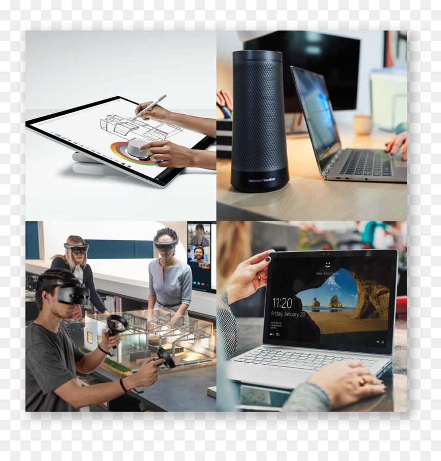 Collage, HD Png Download - cortana png