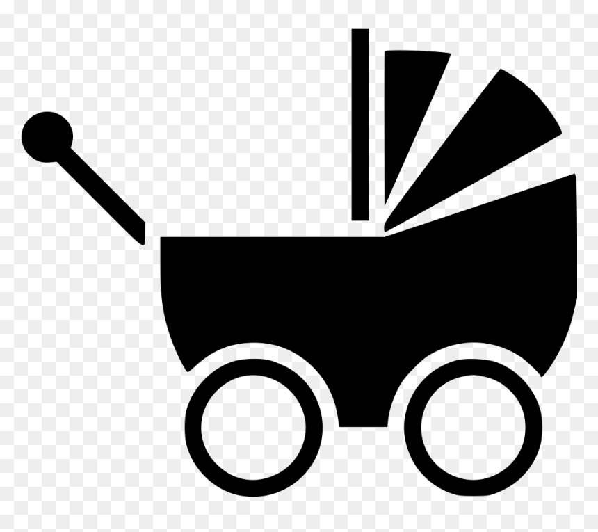 Baby Carriage - Baby Carriage Gray Icon, HD Png Download - carriage png