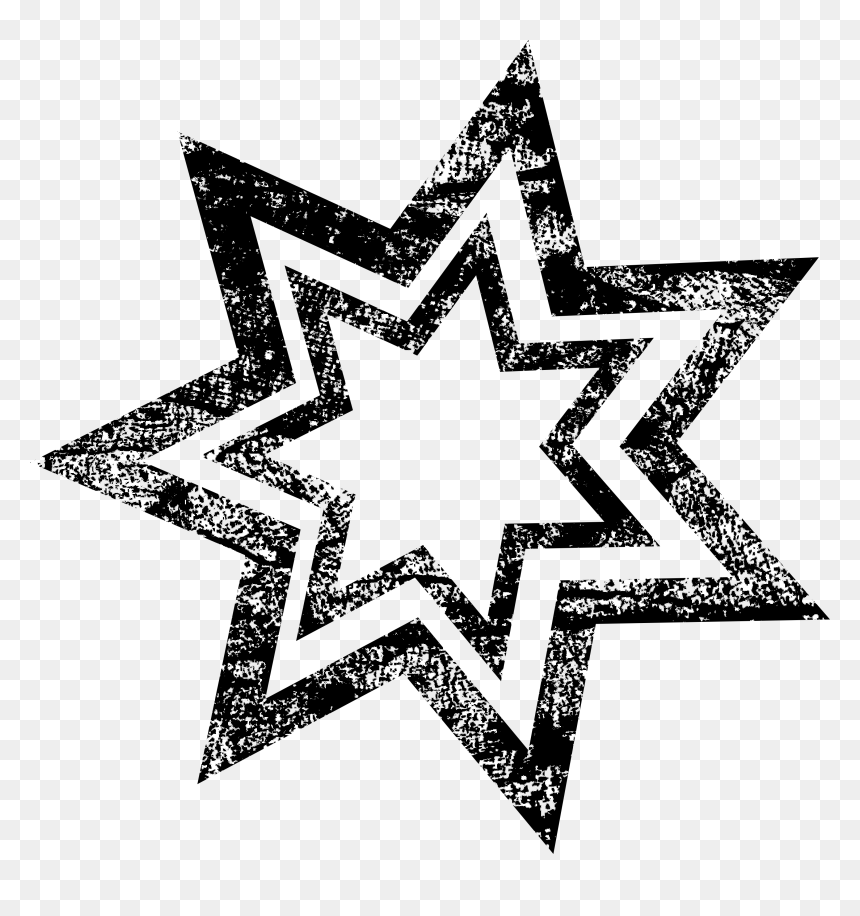 Line Art, HD Png Download - rounded star png