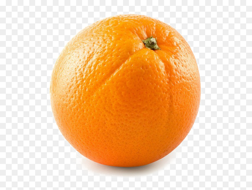 Single Orange Png Image Background - Big Navel Oranges, Transparent Png - orange background png