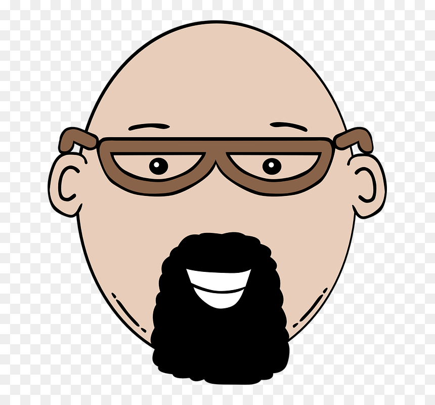 Best Moisturizer For Black Bald Head - Bald Head Clipart Black And White, HD Png Download - bald head png