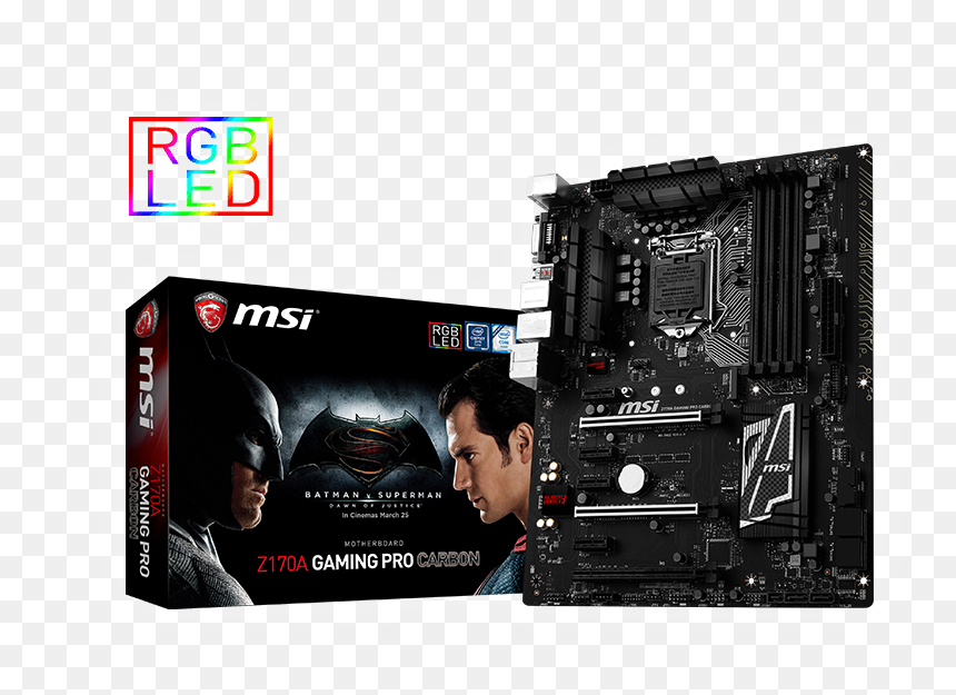 Msi Z170a Carbon, HD Png Download - batman v superman png