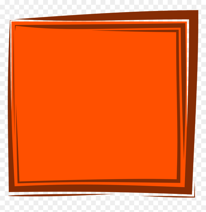 Orange Background With Frame, HD Png Download - orange background png
