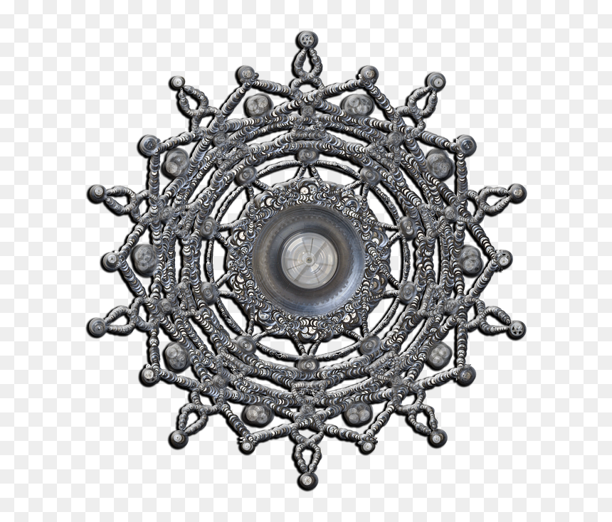 Round, Wheel, Ornament, Abstract, Fine, Star Shape - Circle, HD Png Download - rounded star png