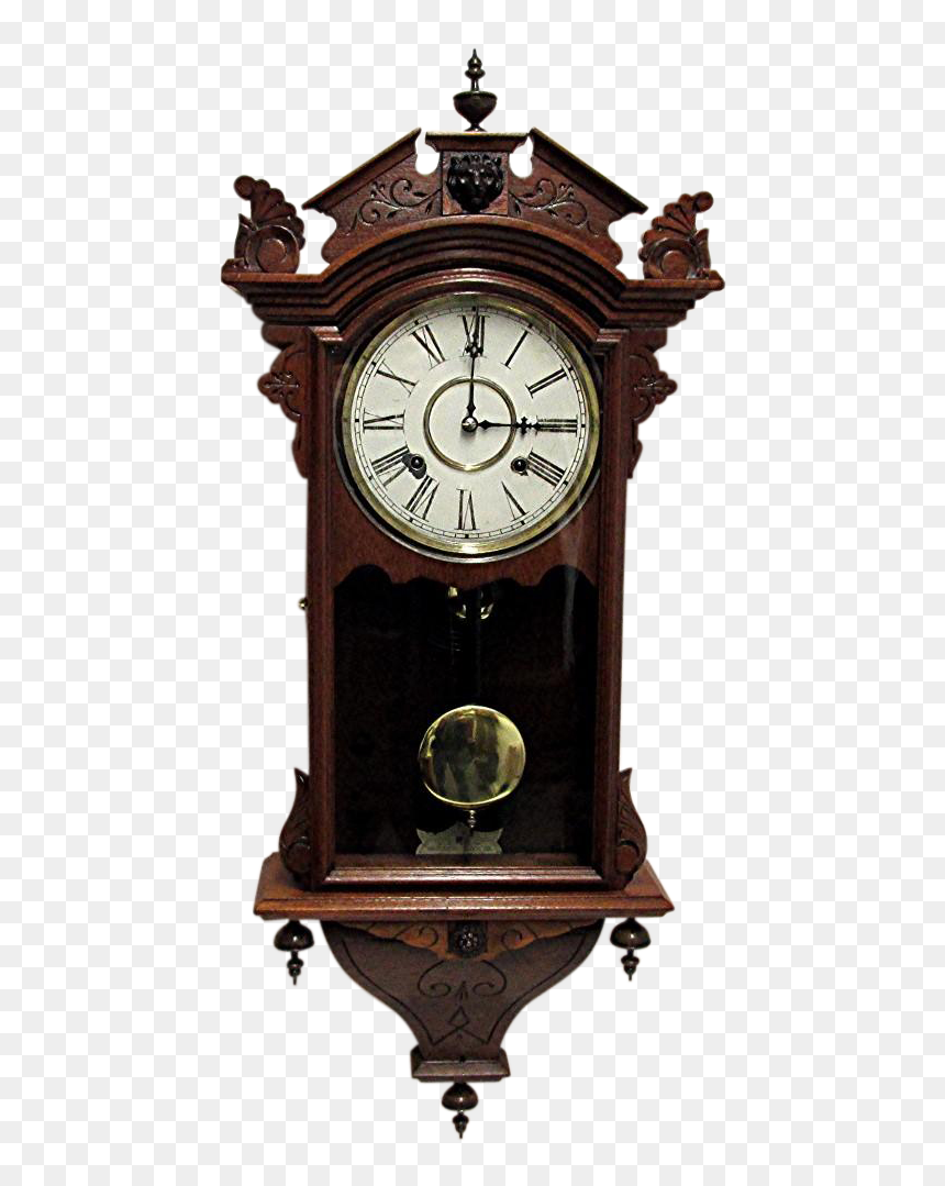 Transparent Grandfather Clock Clipart - Old Pendulum Clock Png, Png Download - grandfather clock png