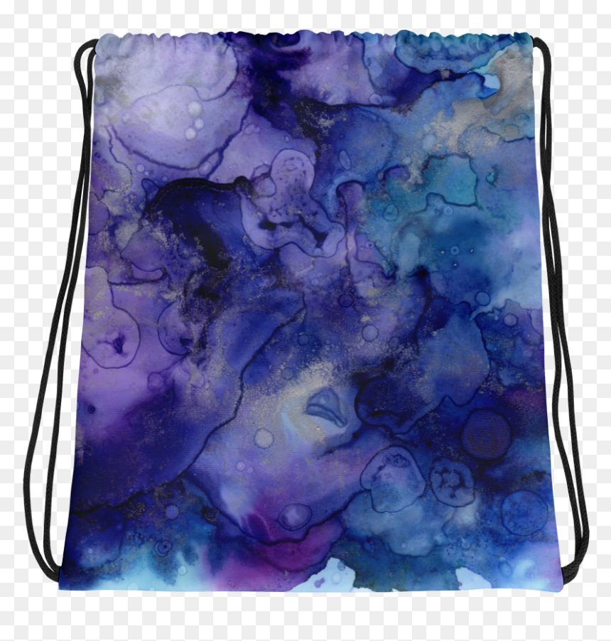 Purple Watercolor Drawstring Bag - Iphone Backgrounds Paint, HD Png Download - purple watercolor png