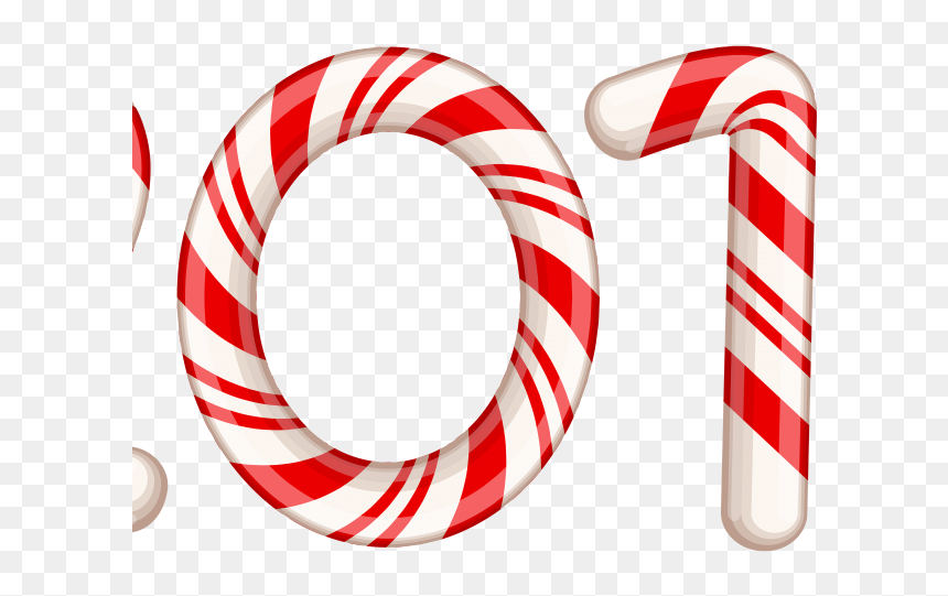 Candy Cane Clipart Banner - 2018 In Candy Canes, HD Png Download - candy cane clipart png