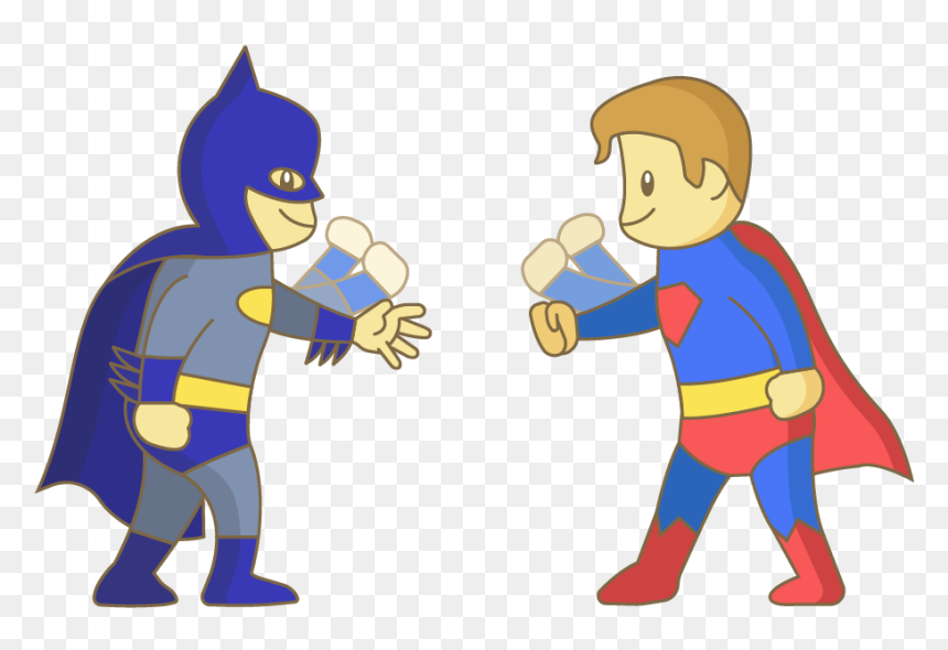 Batman V Superman Clipart , Png Download - Cartoon, Transparent Png - batman v superman png