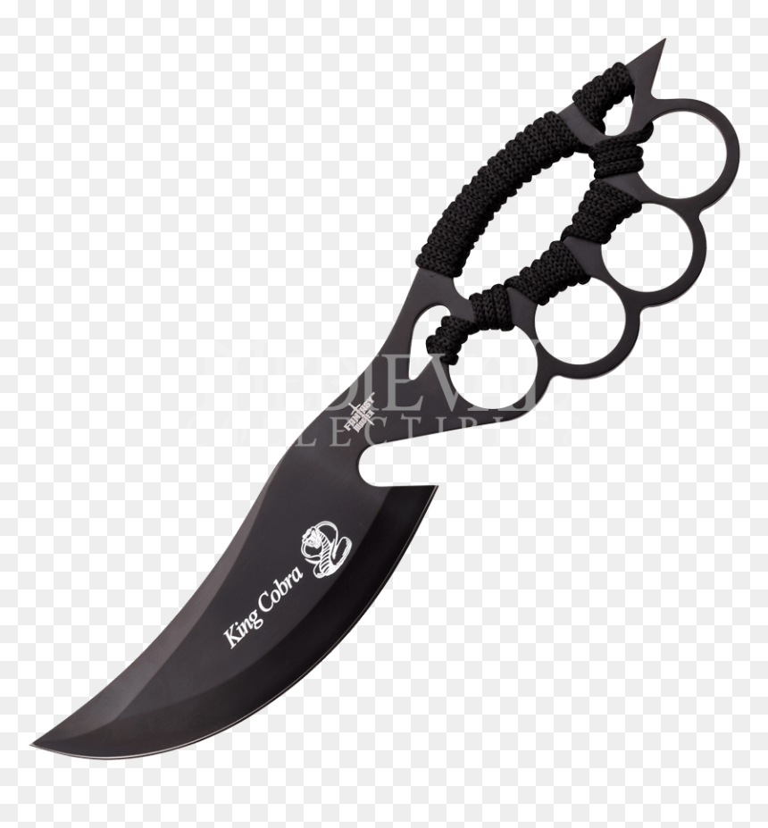 Black Venom Knife Mcfmtbk - Brass Knuckle Knife Png, Transparent Png - king cobra png