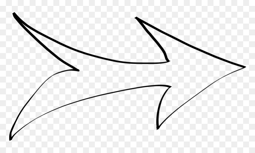 Free Arrow Clipart, Arrow Background Images, Arrow - Line Art, HD Png Download - hipster arrow png