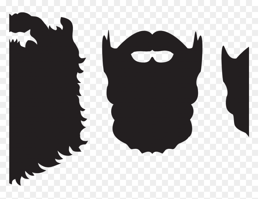 Beard Clipart Beard Silhouette - Daddy Baby Onesie Beard, HD Png Download - beard silhouette png