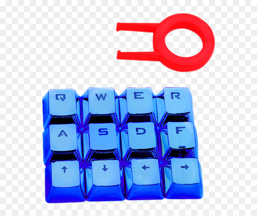 Keycaps Redragon Azules, HD Png Download - wasd png