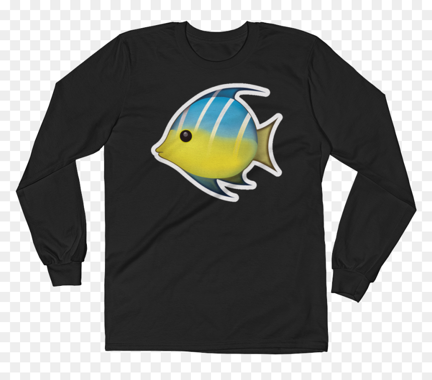 Fish Emoji Png , Png Download - Long-sleeved T-shirt, Transparent Png - fish emoji png