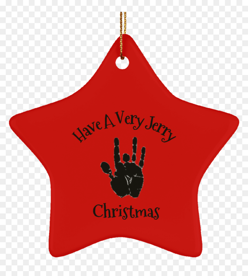 Have A Very Jerry Christmas Tree Ornament Ceramic Star - Christmas Ornament, HD Png Download - rounded star png