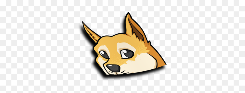Dog Peeker Sticker, HD Png Download - doge head png