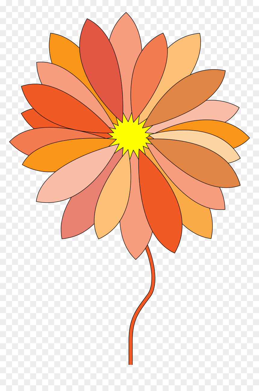 Cartoon Flower Clip Arts - Flower Cartoon, HD Png Download - flower cartoon png