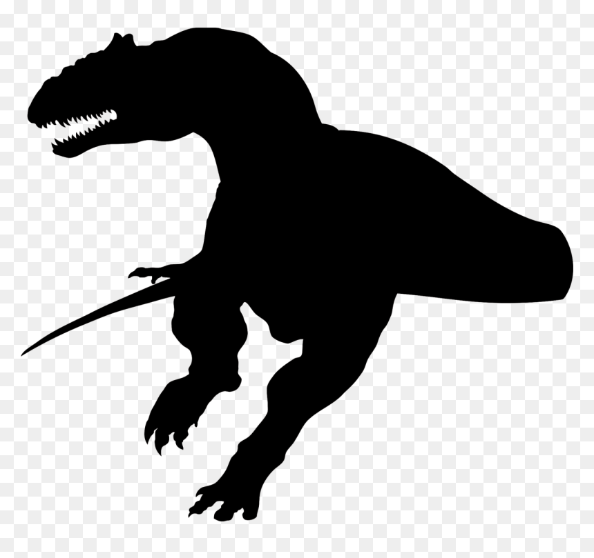 Dinosaur, HD Png Download - dinosaur silhouette png