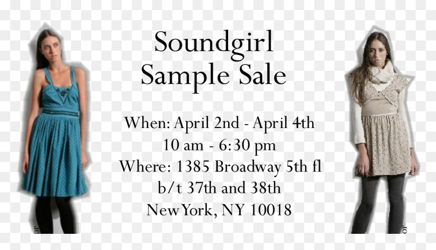 Soundgirl Sample Sale In Ny - Peoples Savings Bank, HD Png Download - arden cho png