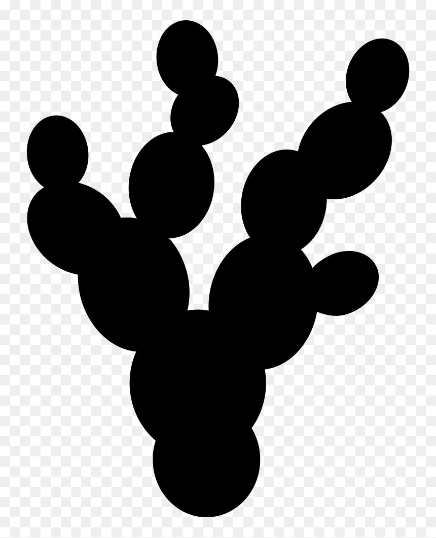 Nopal Mexican Plant Silhouette - Nopal Vector, HD Png Download - plant silhouette png