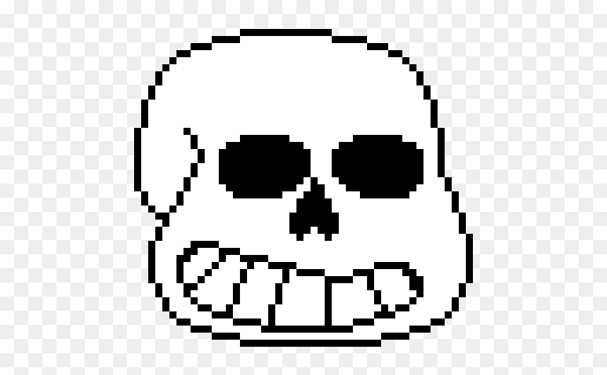 Sans Pixel Art, HD Png Download - sans head png