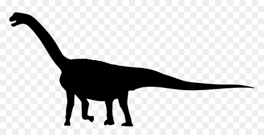 Camarosaurus Dinosaur Side Silhouette - Dinosaur, HD Png Download - dinosaur silhouette png