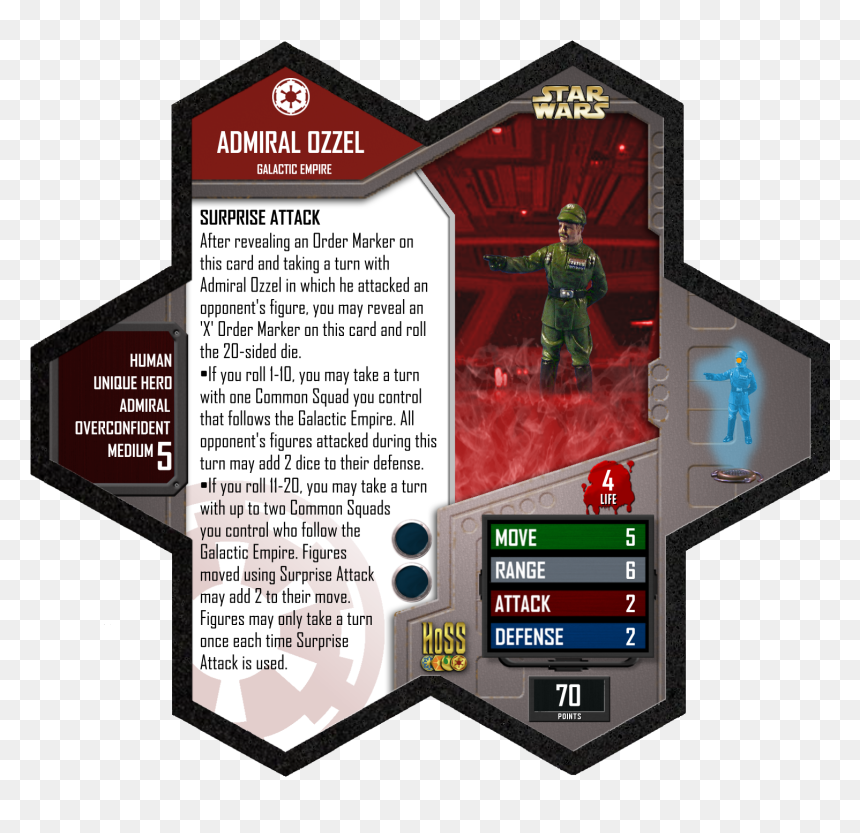 Transparent Admiral Ackbar Png - Darth Vader Heroscape Card, Png Download - admiral ackbar png