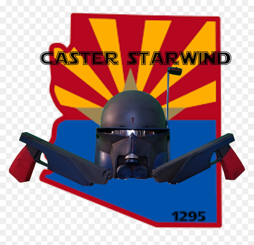 Arizona State With Flag, HD Png Download - boba fett helmet png