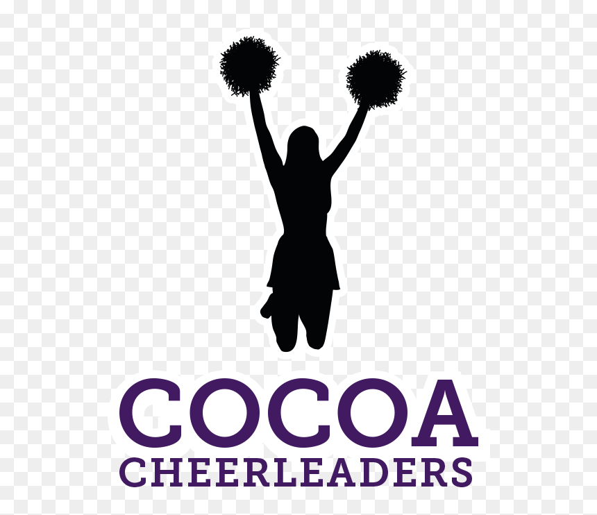 Silhouette, HD Png Download - cheerleader silhouette png