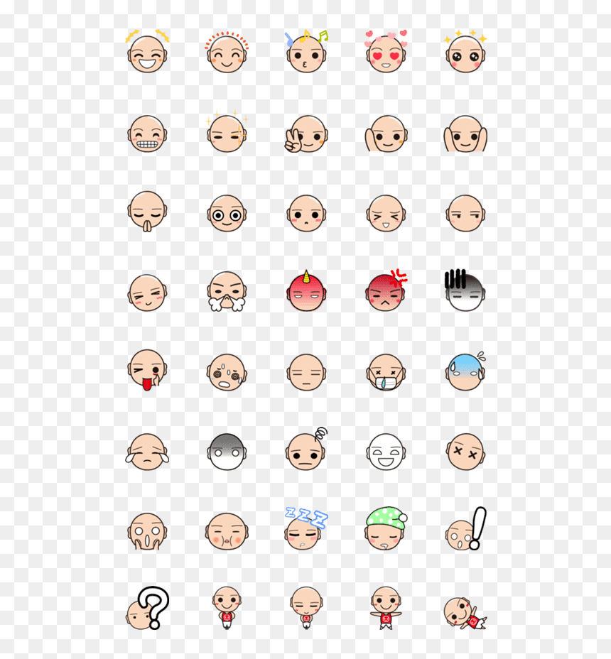 Iphone Meerkat Emoji, HD Png Download - bald head png