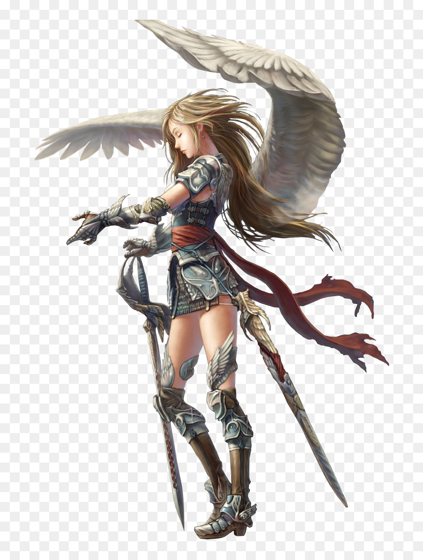 Fantasy Angel Png Image - Angel Warrior Transparent, Png Download - angel.png