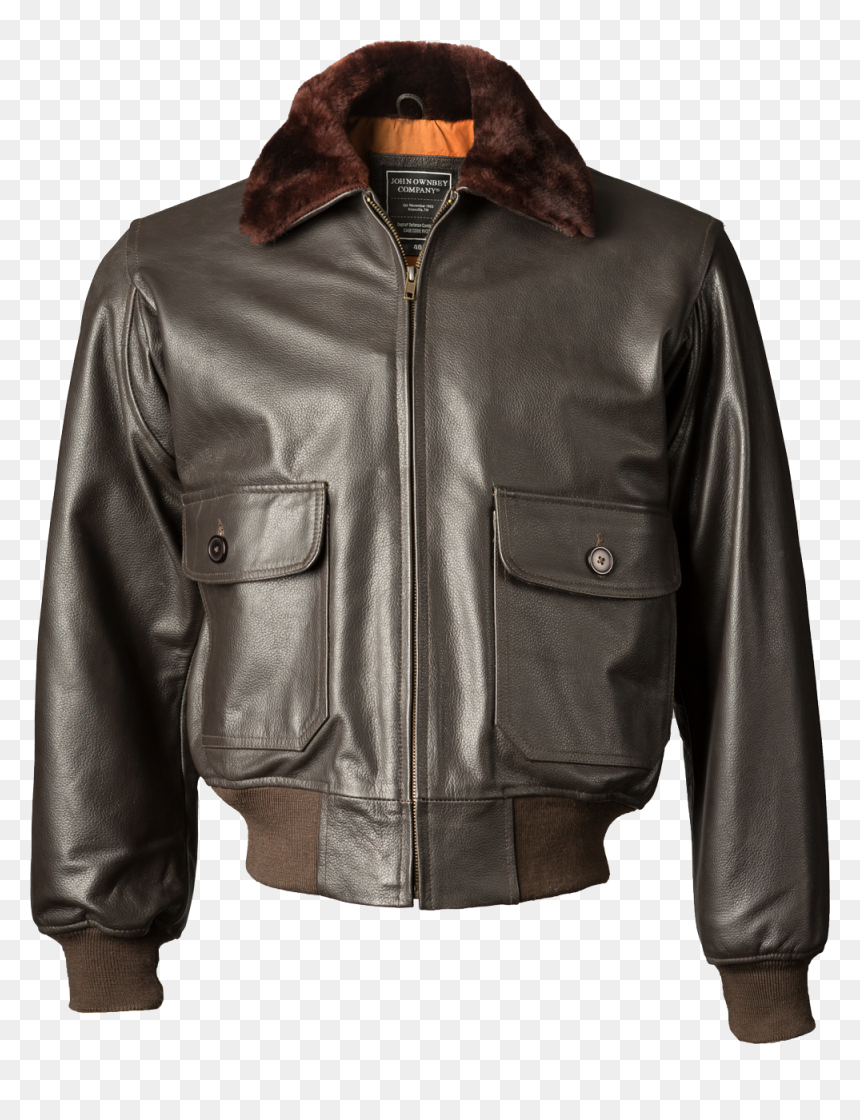 Fur Lined Leather Jacket Png Photo - Military Leather Jacket Fur, Transparent Png - leather jacket png