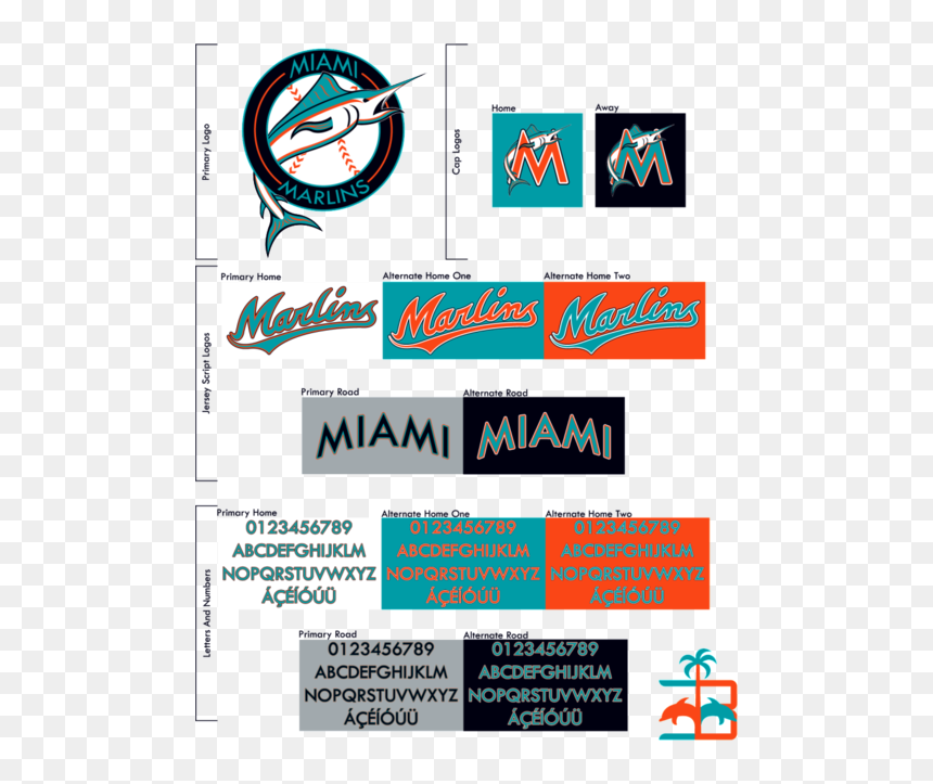 Graphic Design, HD Png Download - miami marlins logo png
