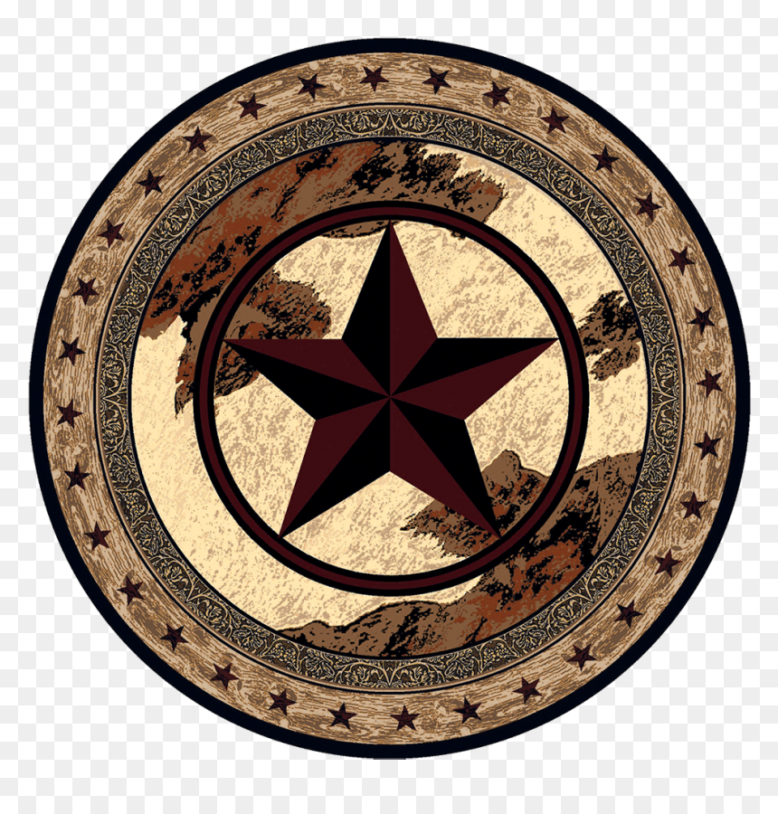 Art Nouveau Portrait Png, Transparent Png - rounded star png