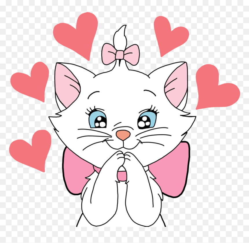 Whiskers Clipart Transparent - Marie Cat, HD Png Download - whiskers png
