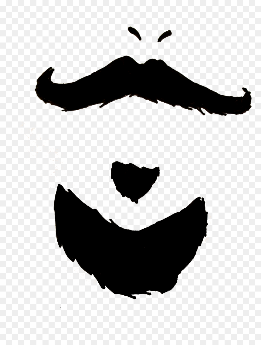 Illustration, HD Png Download - beard silhouette png