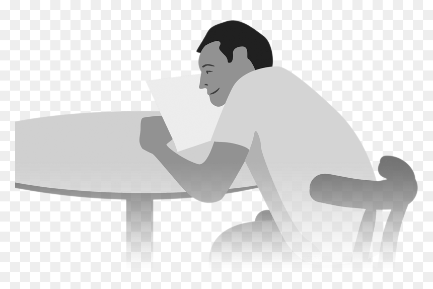 Sitting, HD Png Download - beard silhouette png