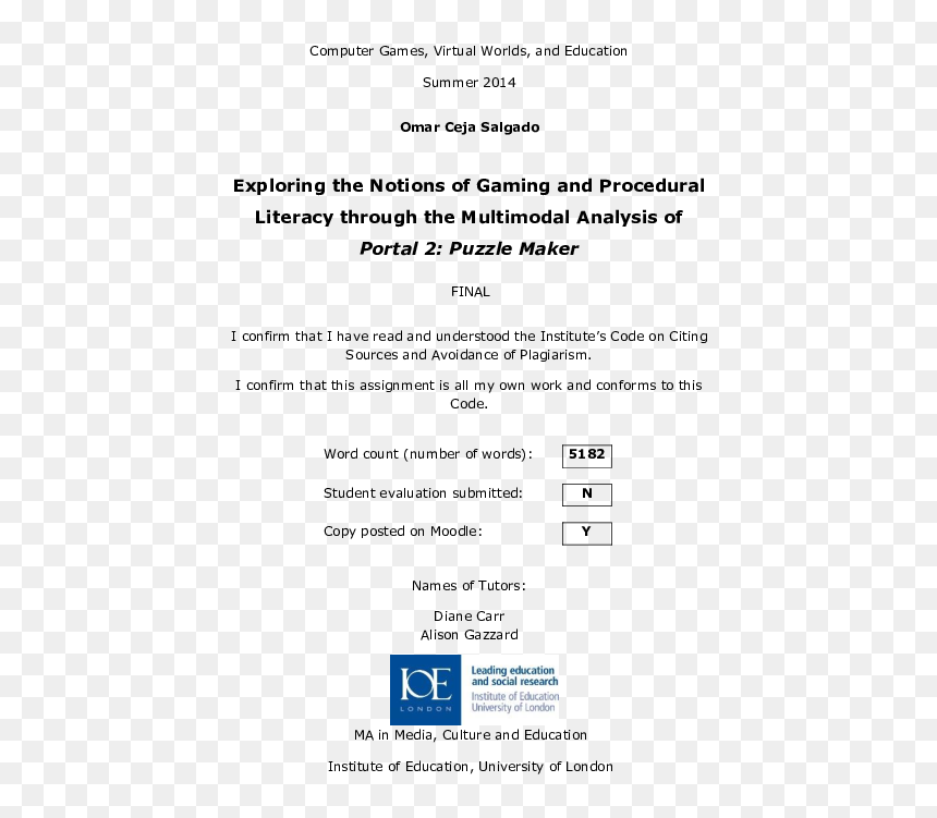 Ucl Institute Of Education, HD Png Download - portal 2 logo png