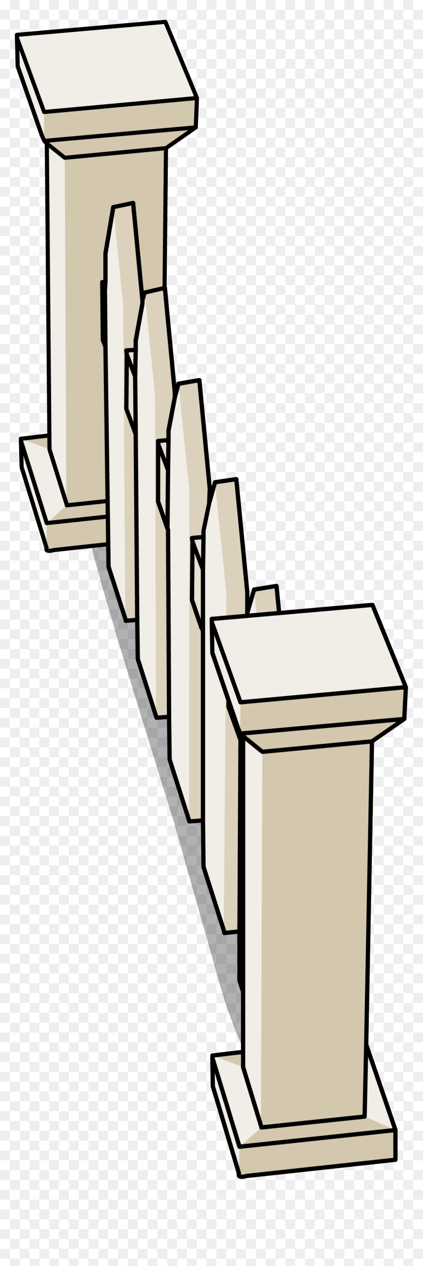 Club Penguin Wiki, HD Png Download - white fence png