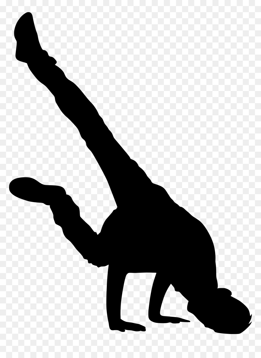 Transparent Background Break Dancer Silhouette, HD Png Download - dinosaur silhouette png