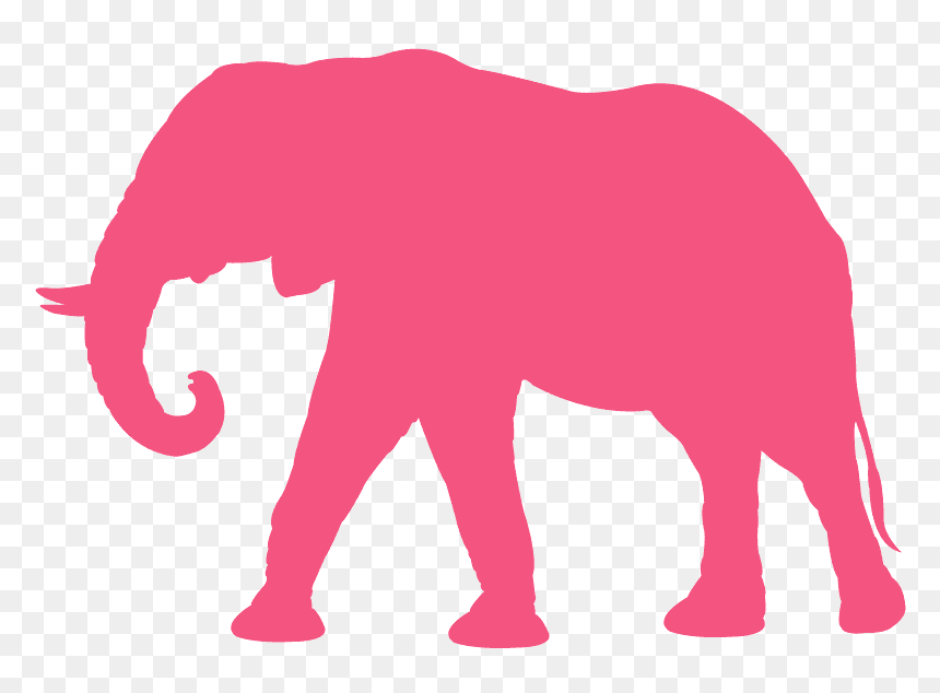 African Elephant Silhouette, HD Png Download - elephant silhouette png