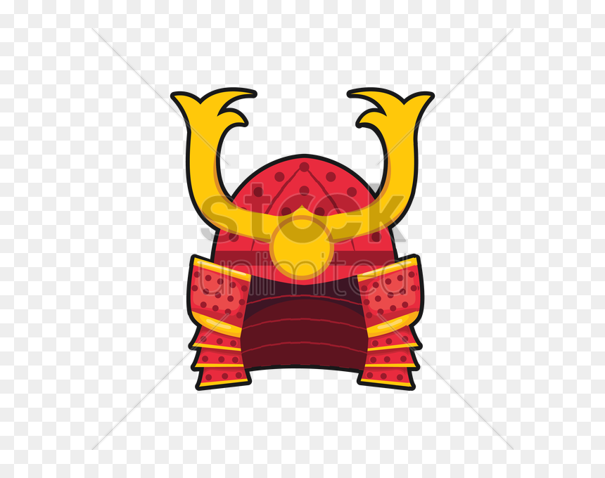 Samurai Helmet Cartoon Clipart , Png Download - Samurai Cartoon Png, Transparent Png - samurai helmet png