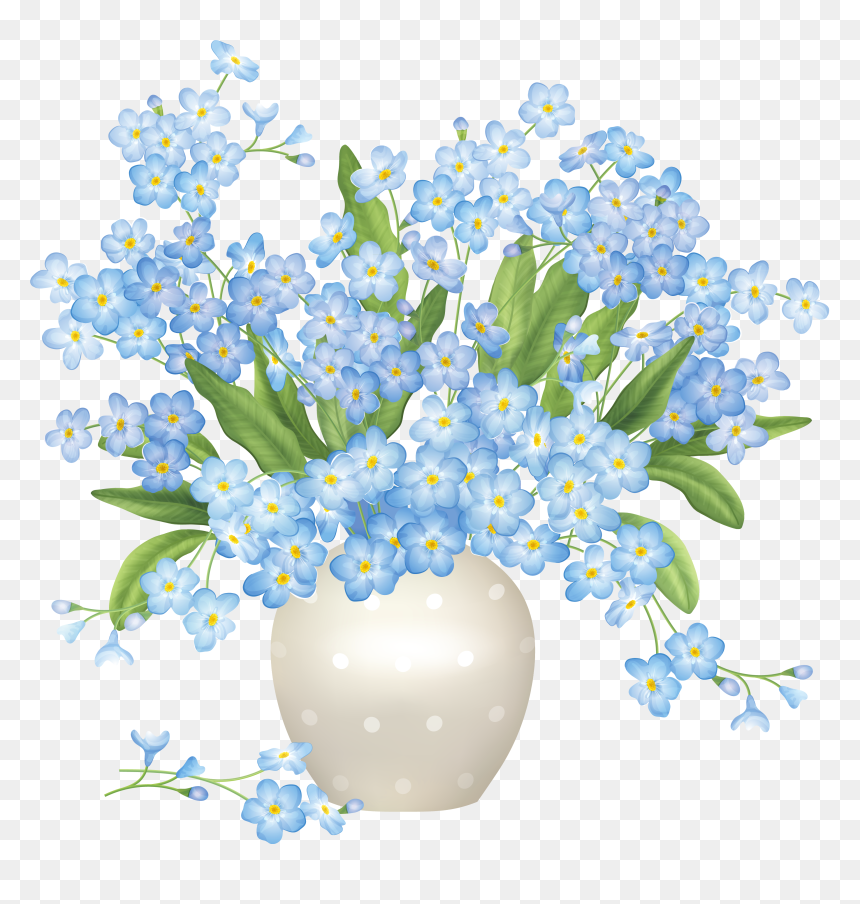Clipart Vase Of Flowers, HD Png Download - flower vase png