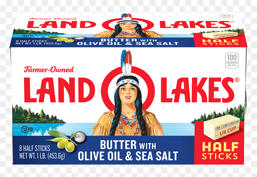 Land O Lakes Unsalted Butter Half Sticks, HD Png Download - stick of butter png