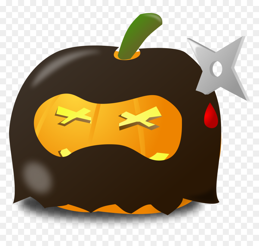 Ninja Pumpkin Clip Arts - Ninja Pumpkin, HD Png Download - thanksgiving pumpkin png