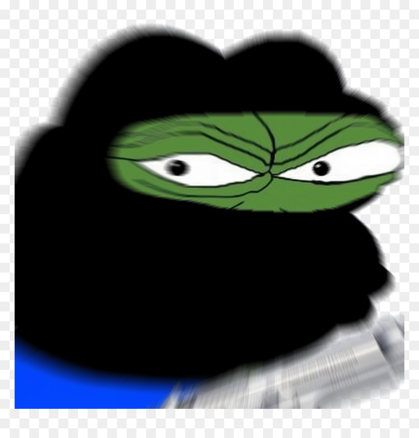 Say That To My Face Fucker Not Online And See What - Pepe With Mask And Gun, HD Png Download - pepe face png