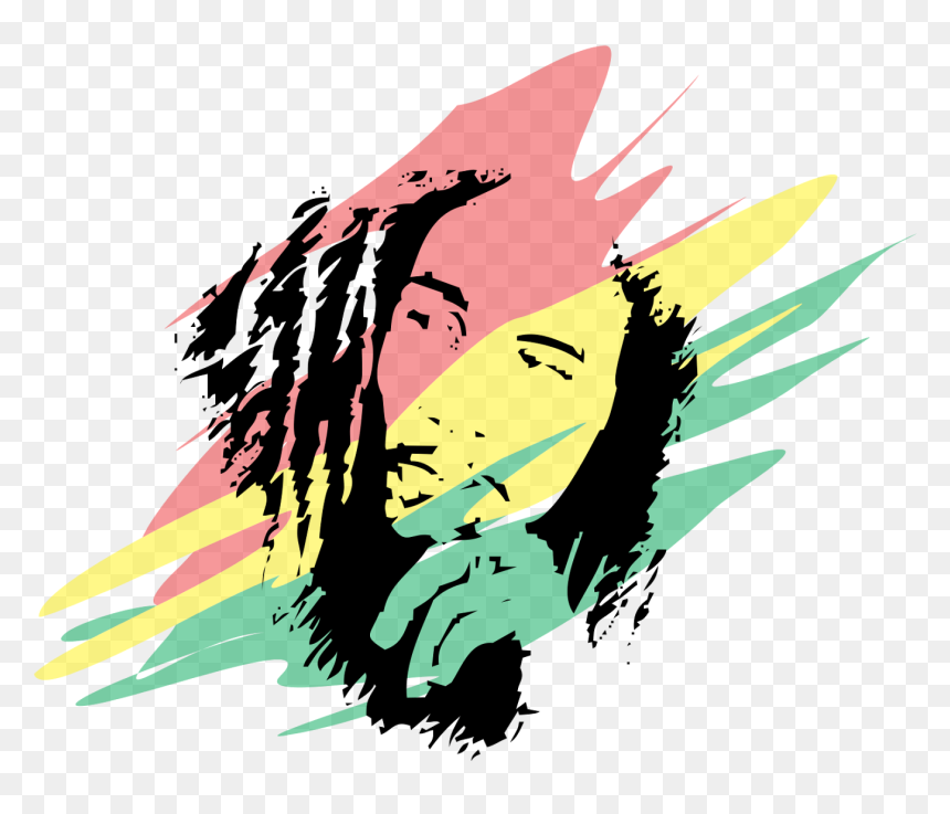 Bob Marley Transparent Png Images - Bob Marley Silhouette Vector, Png Download - mike tyson tattoo png