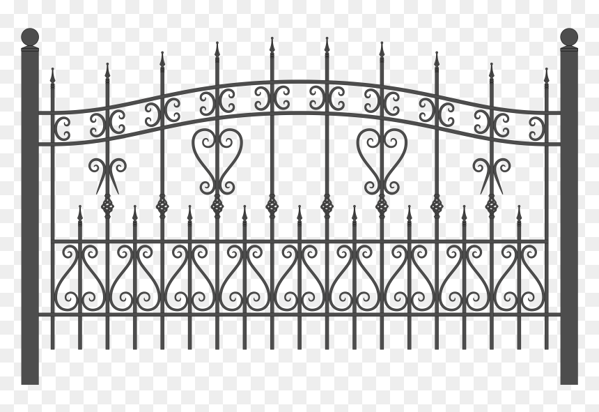 Fence Png - Fence, Transparent Png - white fence png