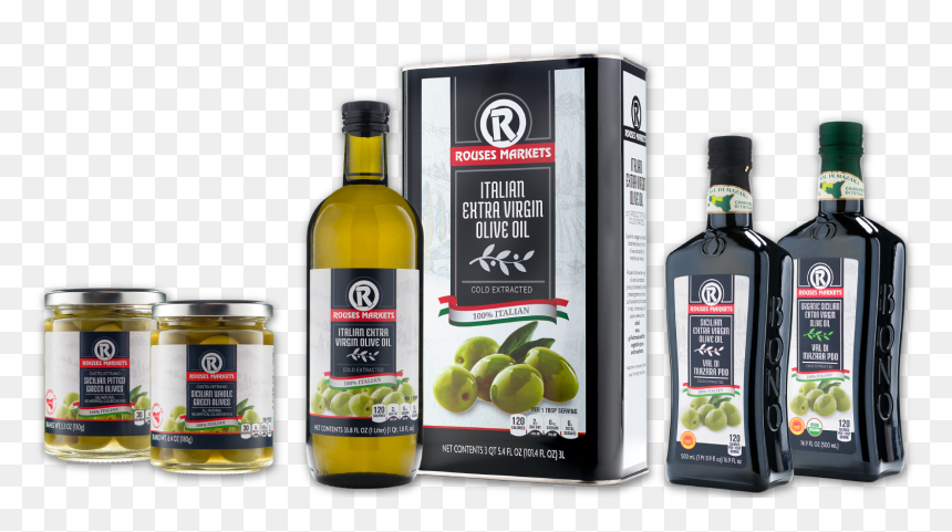 Transparent Olive Oil Png - Rouses Extra Virgin Olive Oil, Png Download - olive oil png
