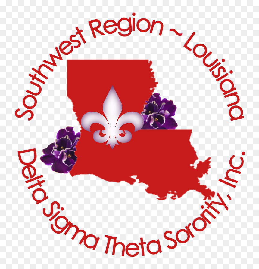 Delta Sigma Theta Sorority, Inc Louisiana State Summit - Black, HD Png Download - louisiana outline png